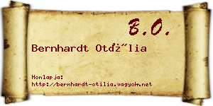 Bernhardt Otília névjegykártya